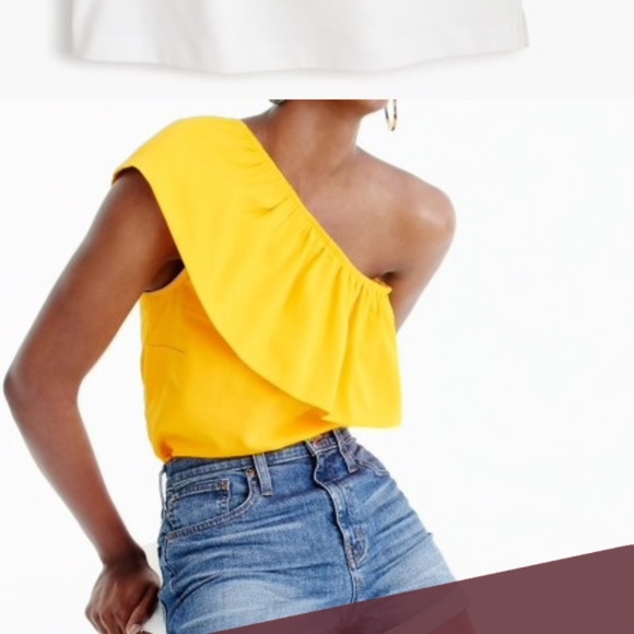 J. Crew Tops - NWT J. Crew One-Shoulder Top, sz M, White